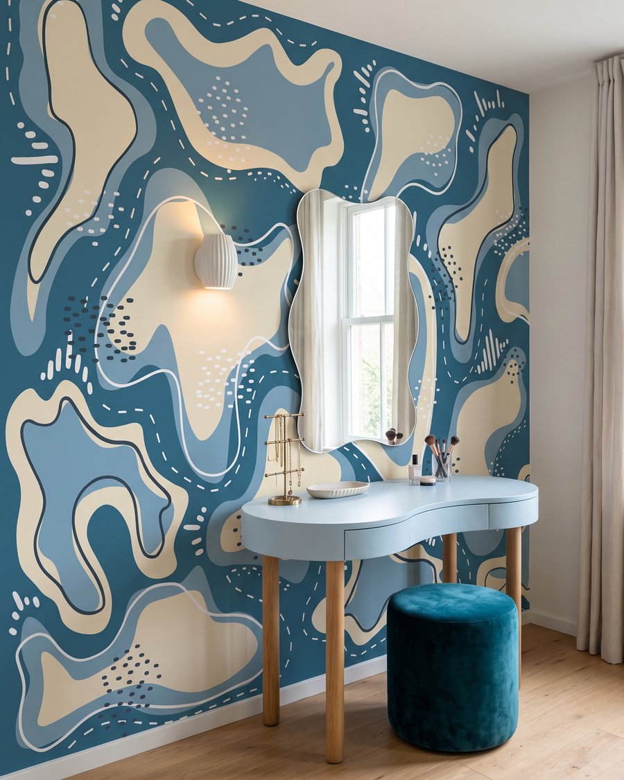 Vormen met gestippelde randen — interieur 3