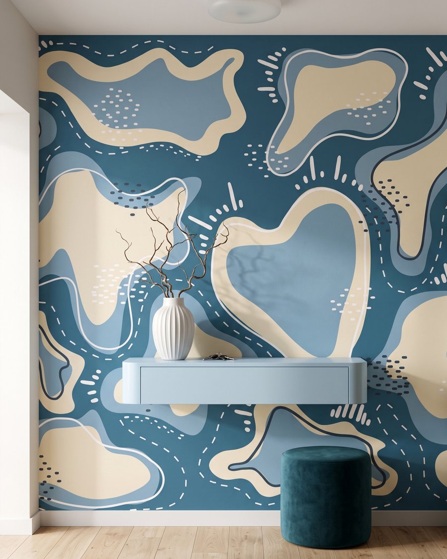Vormen met gestippelde randen — interieur 1