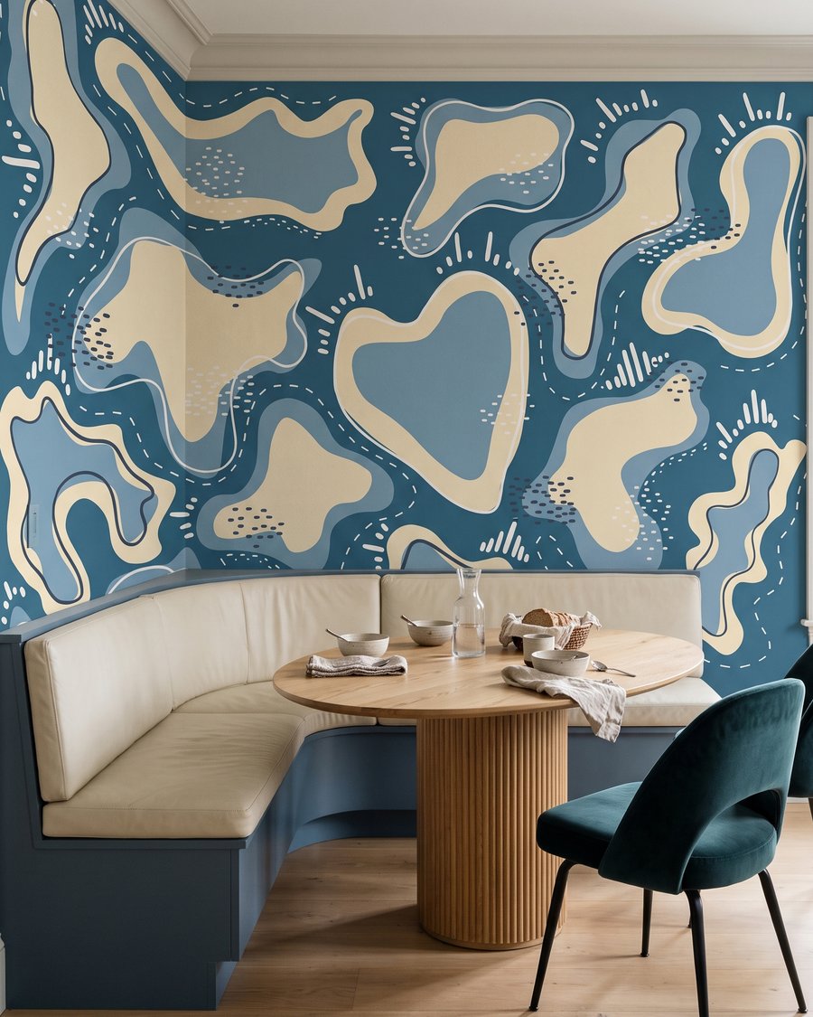 Vormen met gestippelde randen — interieur 5