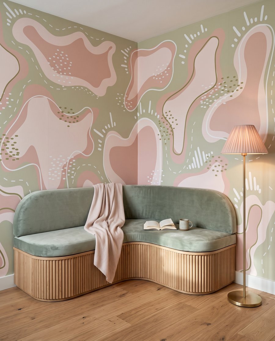 Vormen met gestippelde randen — interieur 3