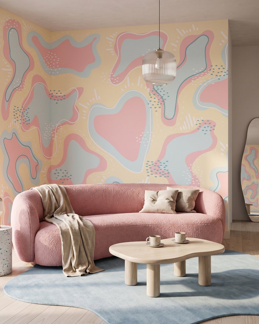 Vormen met gestippelde randen — interieur 1