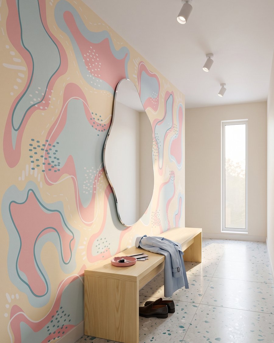 Vormen met gestippelde randen — interieur 4