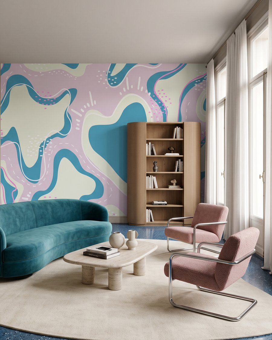 Vormen met gestippelde randen — interieur 4