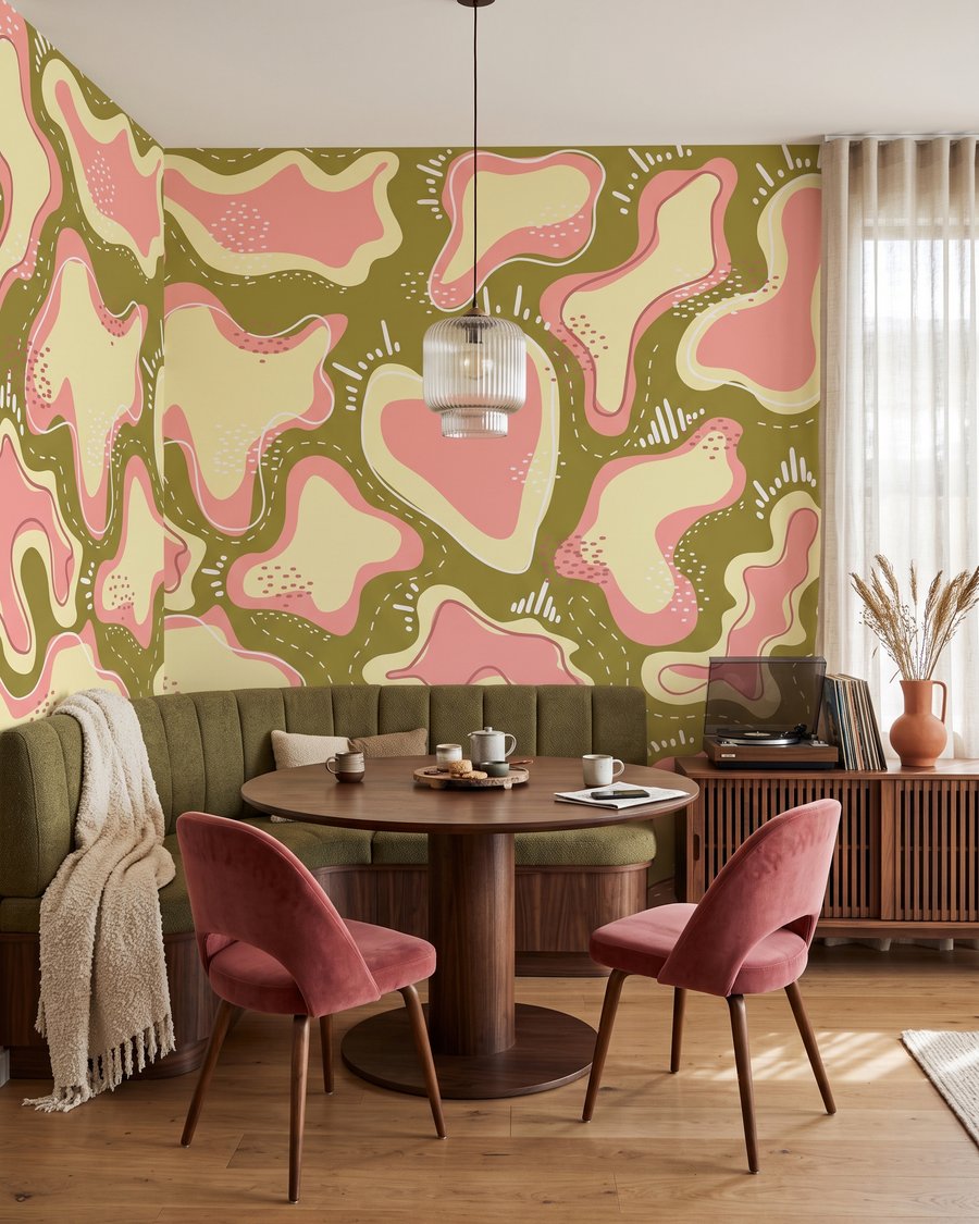 Vormen met gestippelde randen — interieur 5