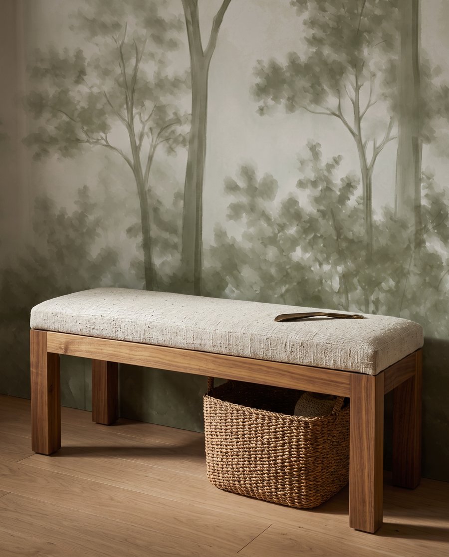 Bosrand achter doorschijnende nevel — interieur 6