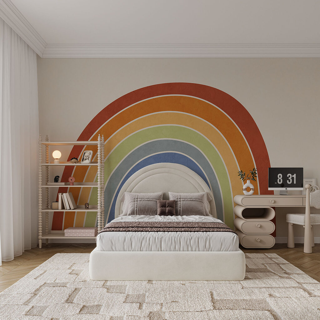 Regenboog in warme aardetinten — interieur 1