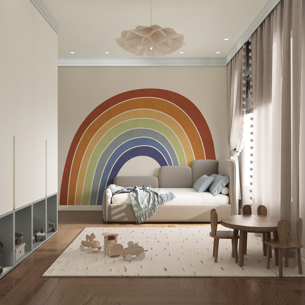 Regenboog in warme aardetinten — interieur 2