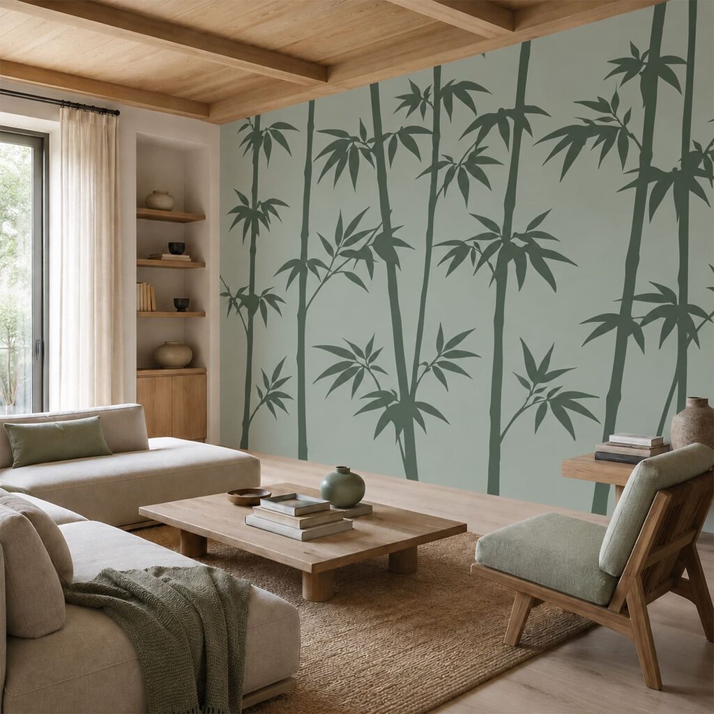 Bamboestammen in slank ritme — interieur 1
