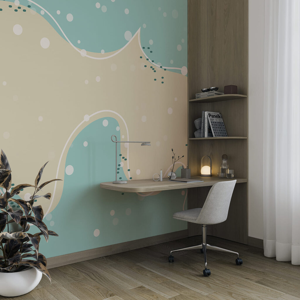 Stippen langs golvende vlakken — interieur 3