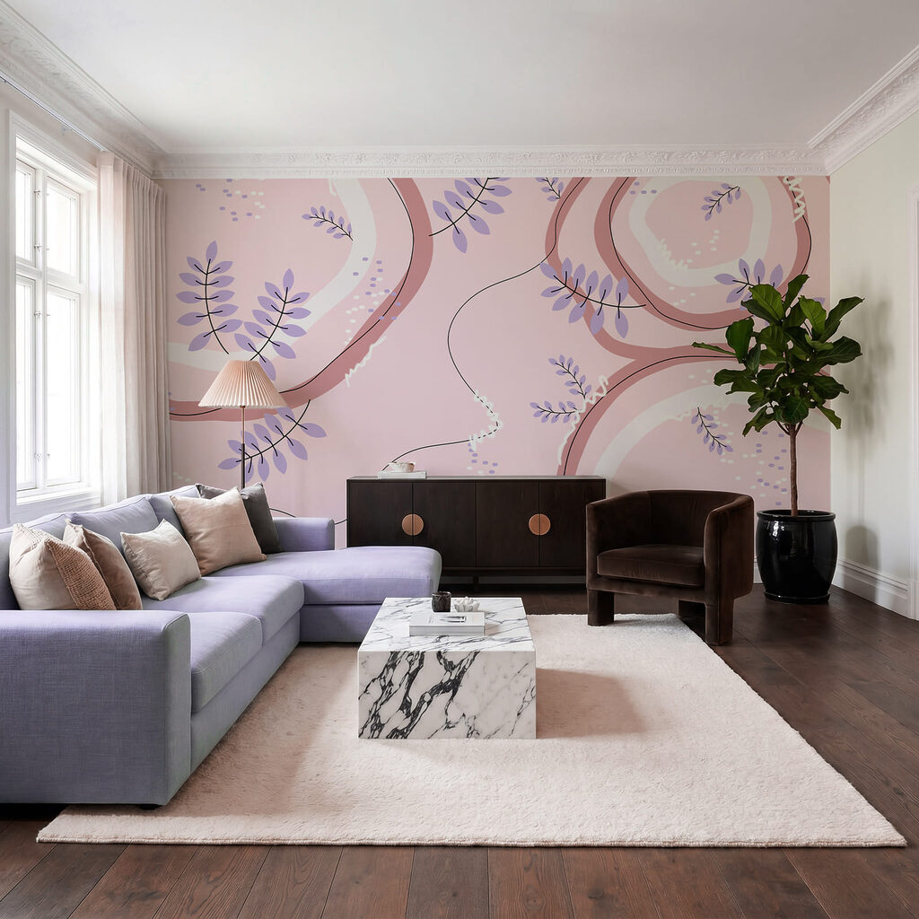 Blaadjes tussen brede verflussen — interieur 2