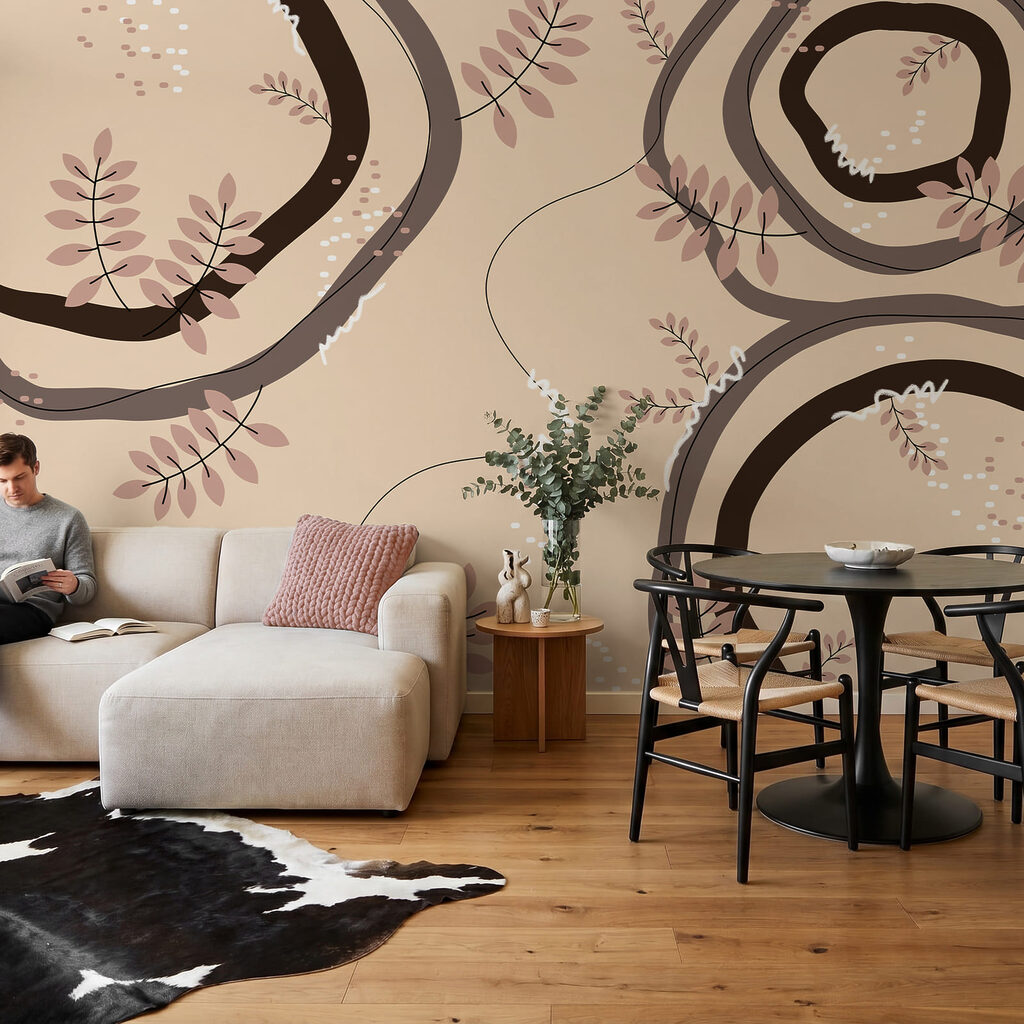 Blaadjes tussen brede verflussen — interieur 2