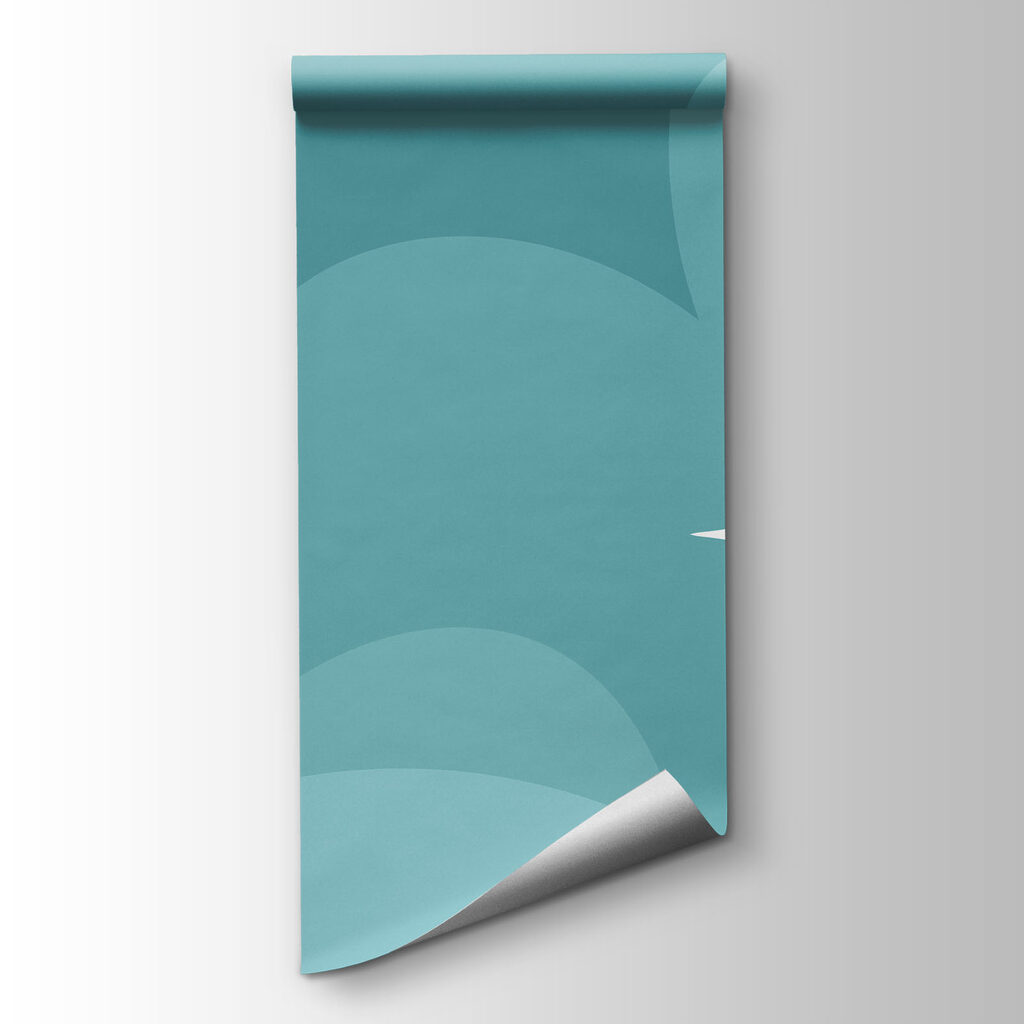 Turquoise wolken met sterren — productweergave