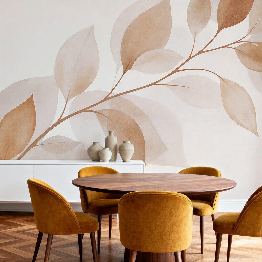 Bladtak met zachte schaduwen — interieur 2