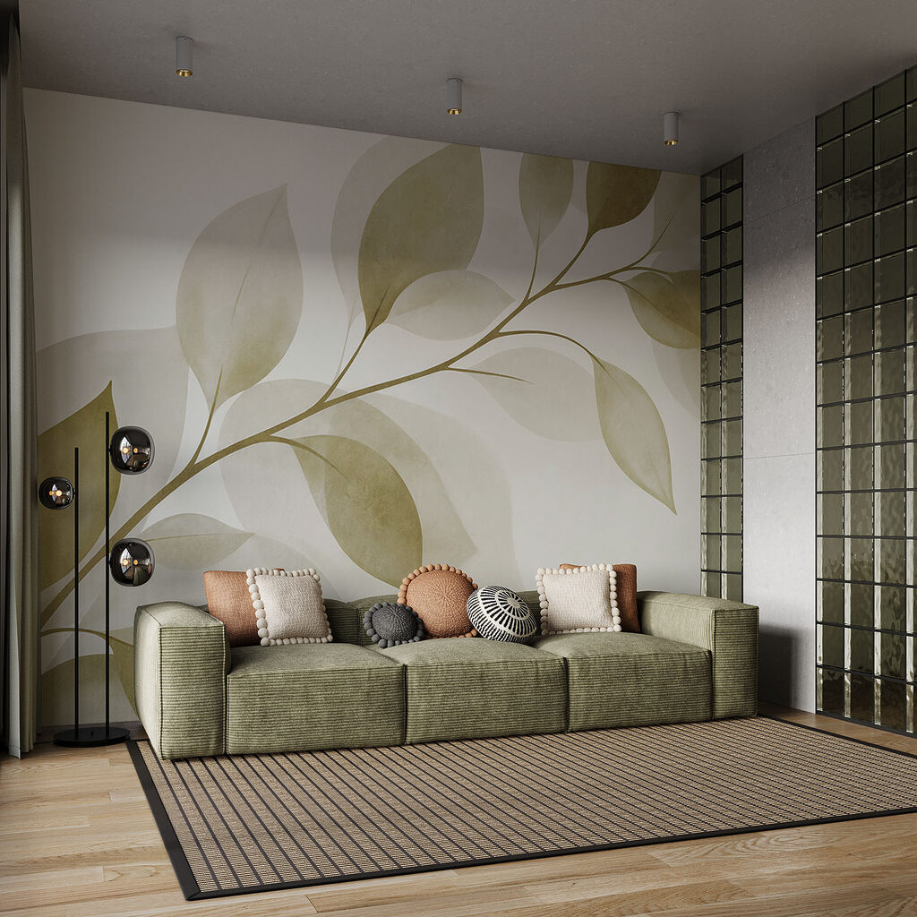 Bladtak met zachte schaduwen — interieur 2