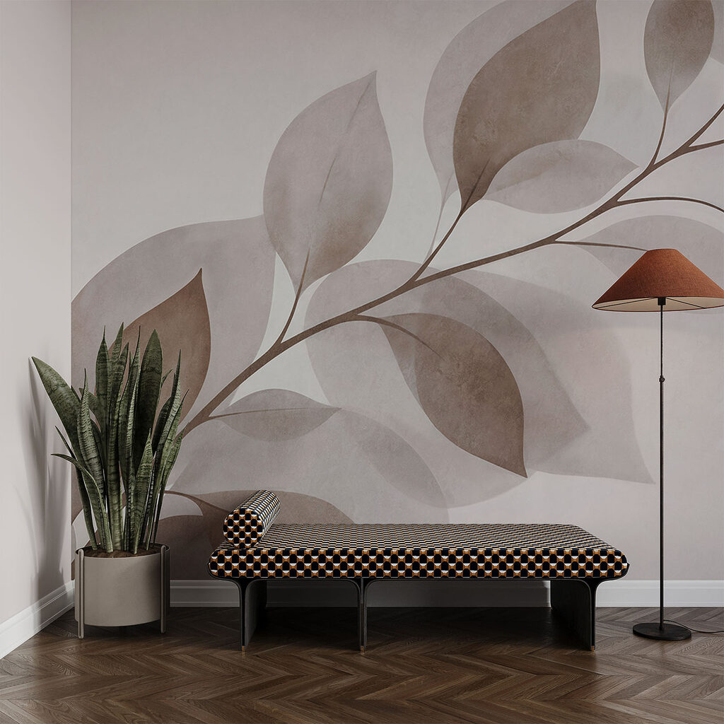 Bladtak met zachte schaduwen — interieur 2
