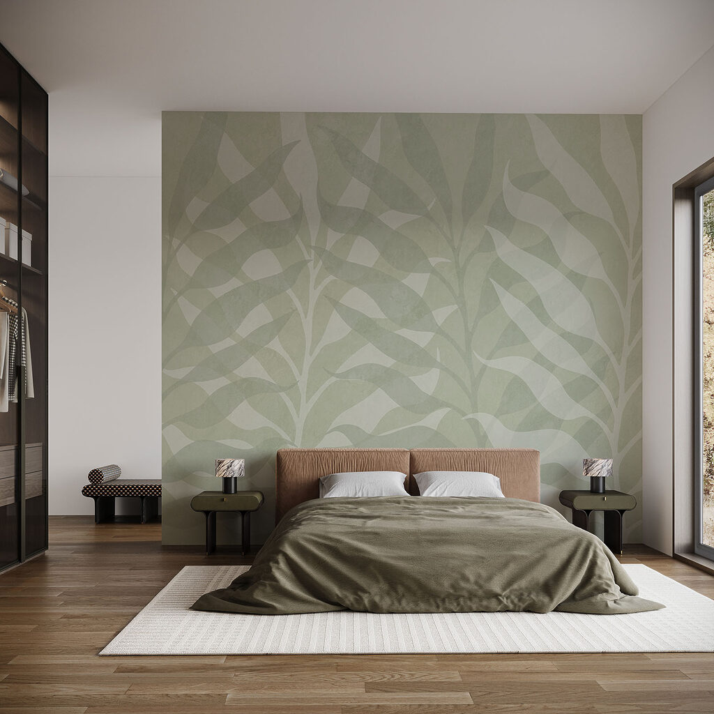 Bladeren in rustige herhaling — interieur 1