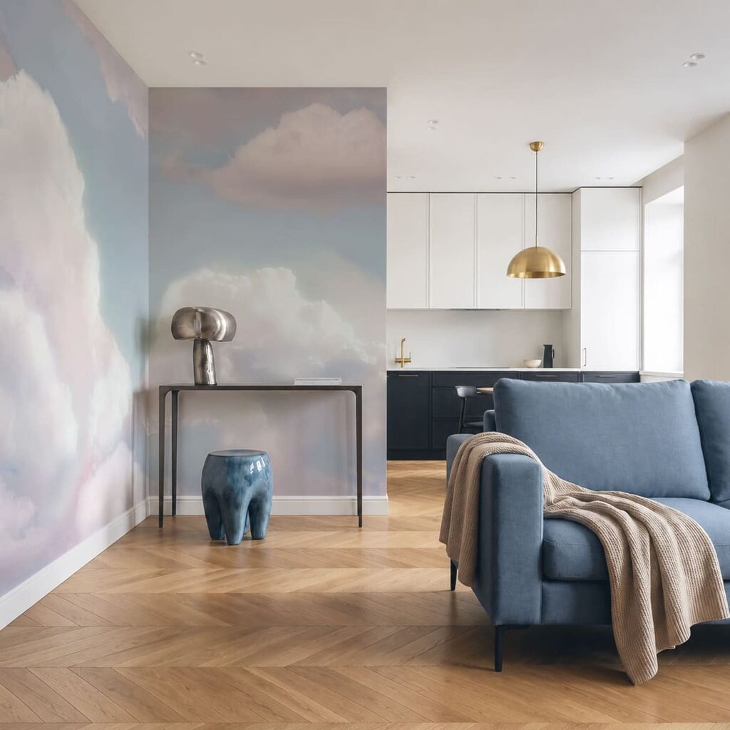 Wolken in zachte pastelkleuren — interieur 2