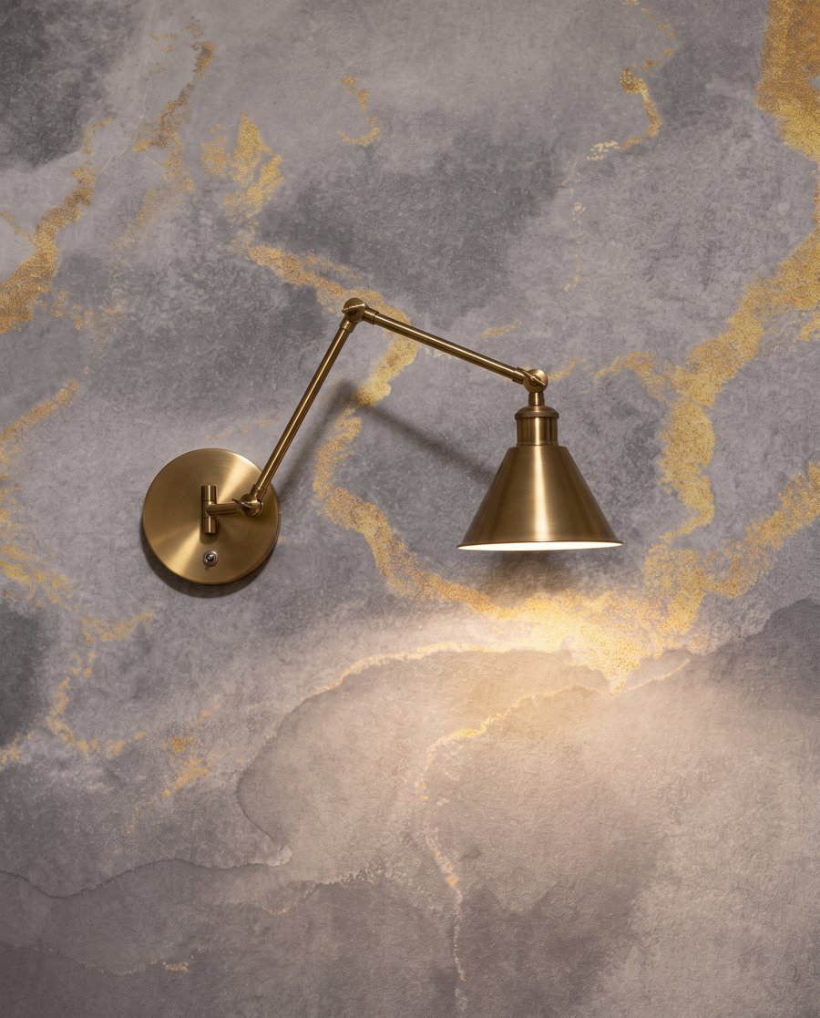 Wolken met fijne goudsporen — detail