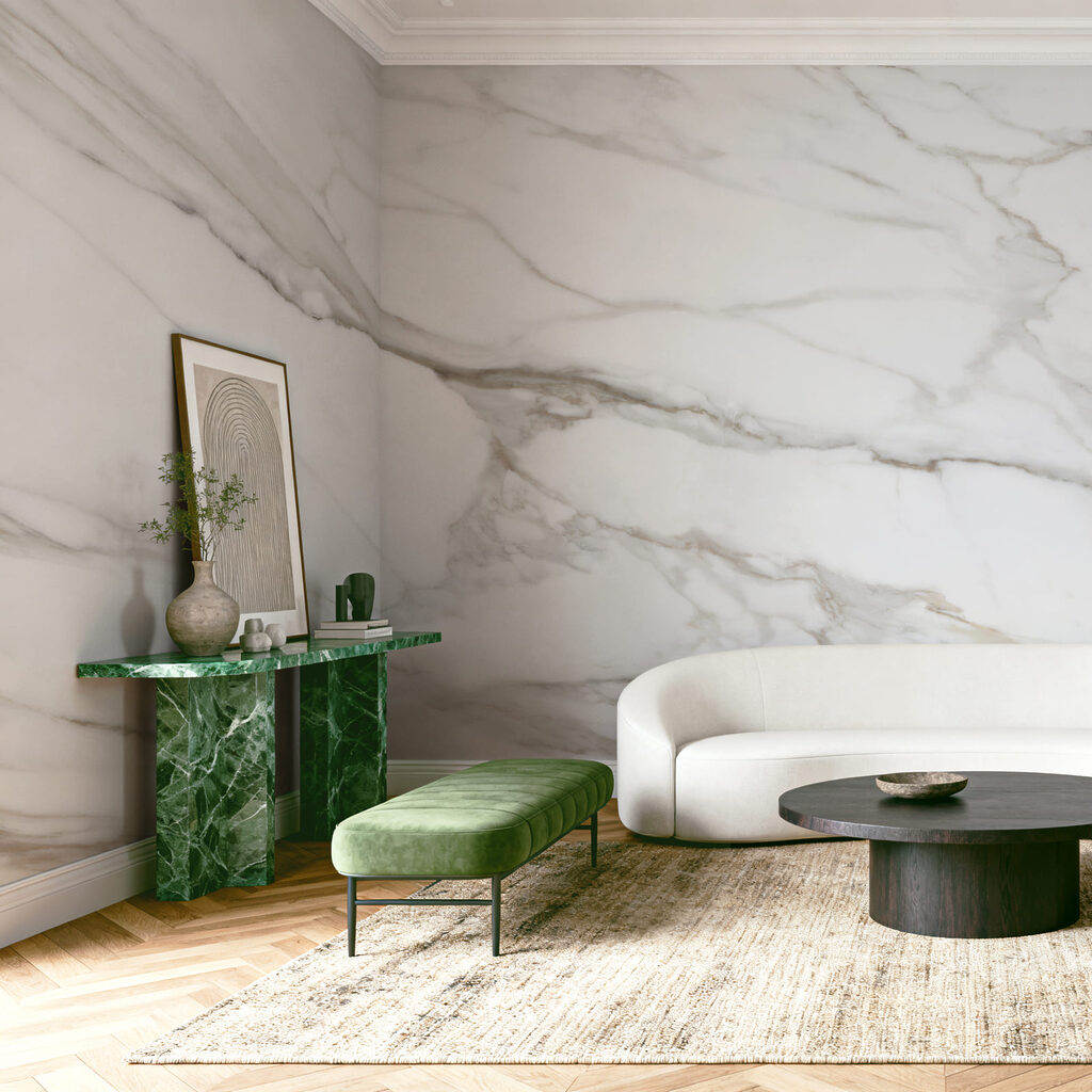 Grijze aders door wit — interieur 2