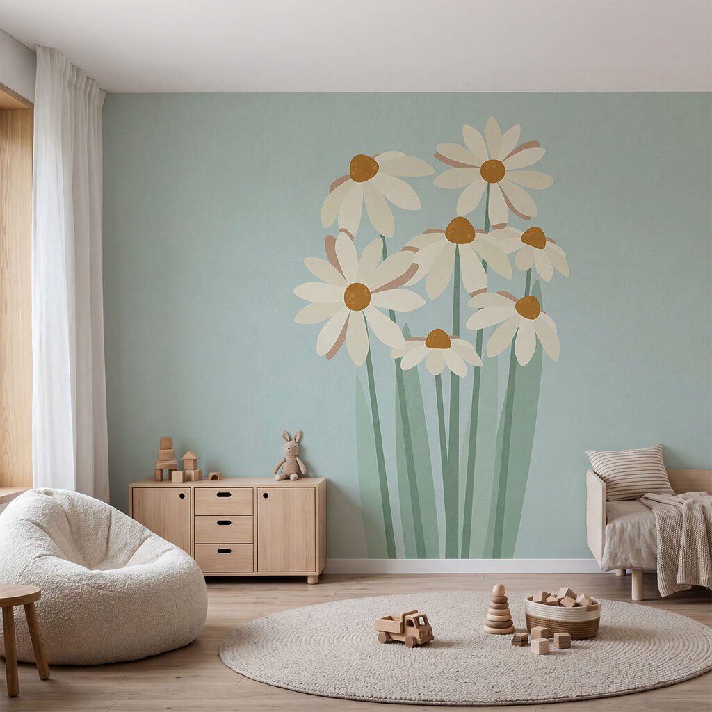 Madeliefjes op lange stelen — interieur 1