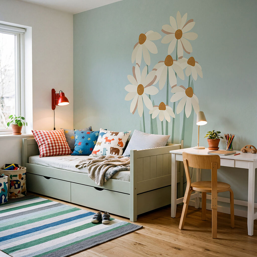 Madeliefjes op lange stelen — interieur 2