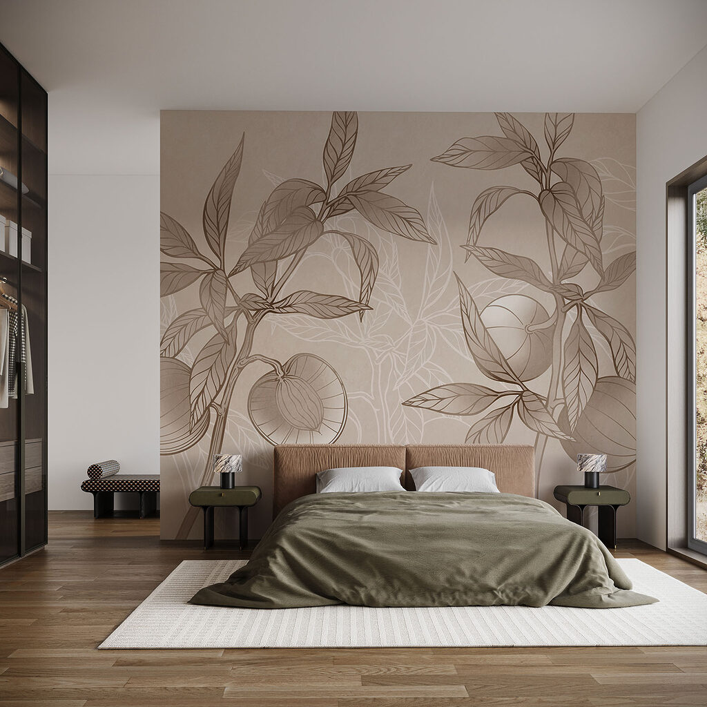 Vruchten aan getekende takken — interieur 1