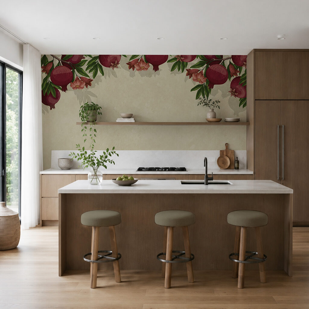 Granaatappels hangen bovenaan — interieur 2