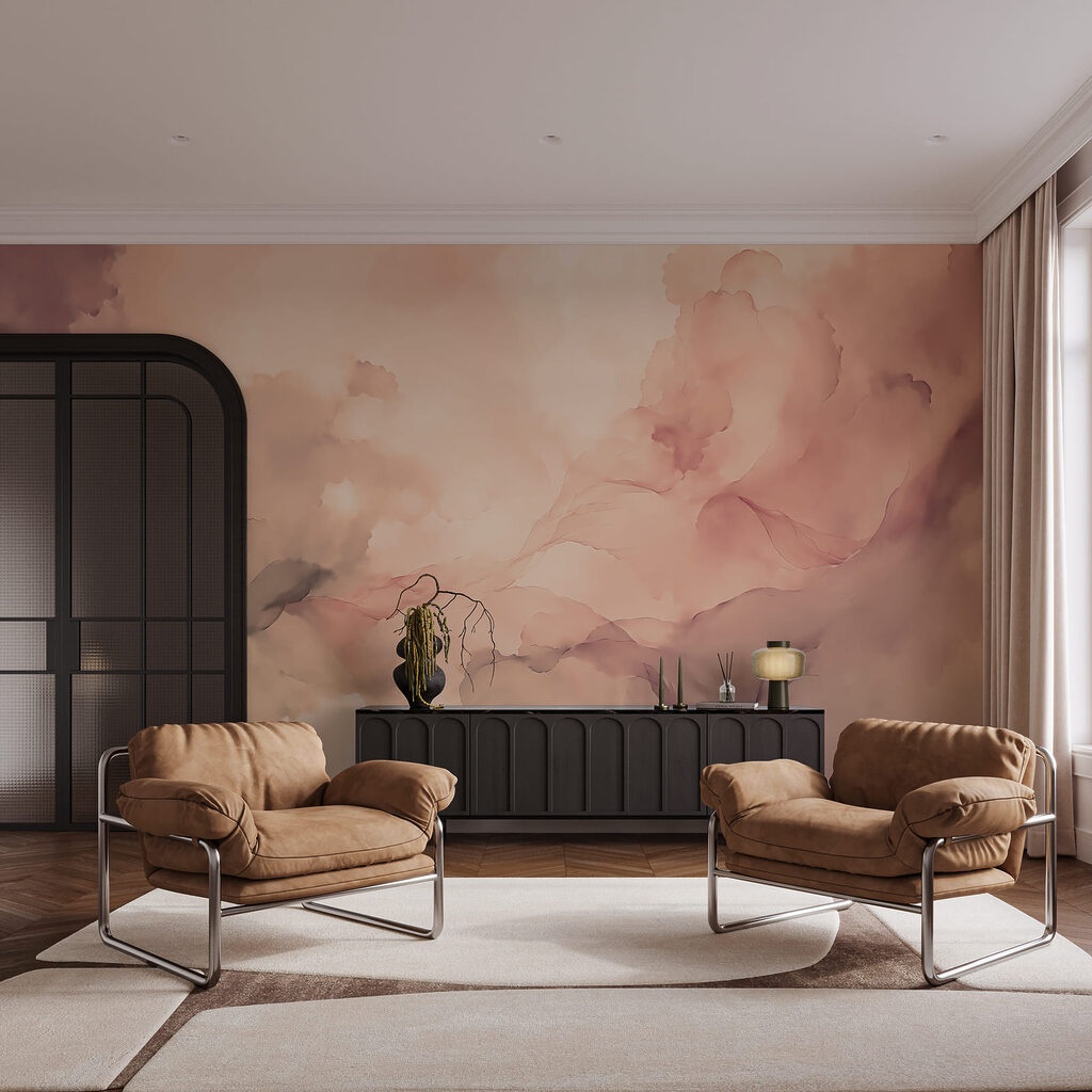 Aquarelwolken met donkere randen — interieur 1