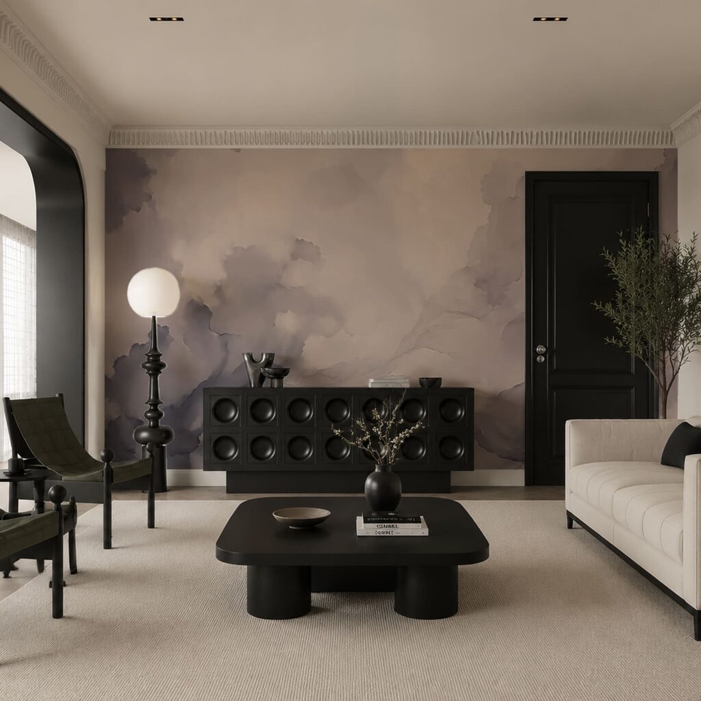 Aquarelwolken met donkere randen — interieur 2