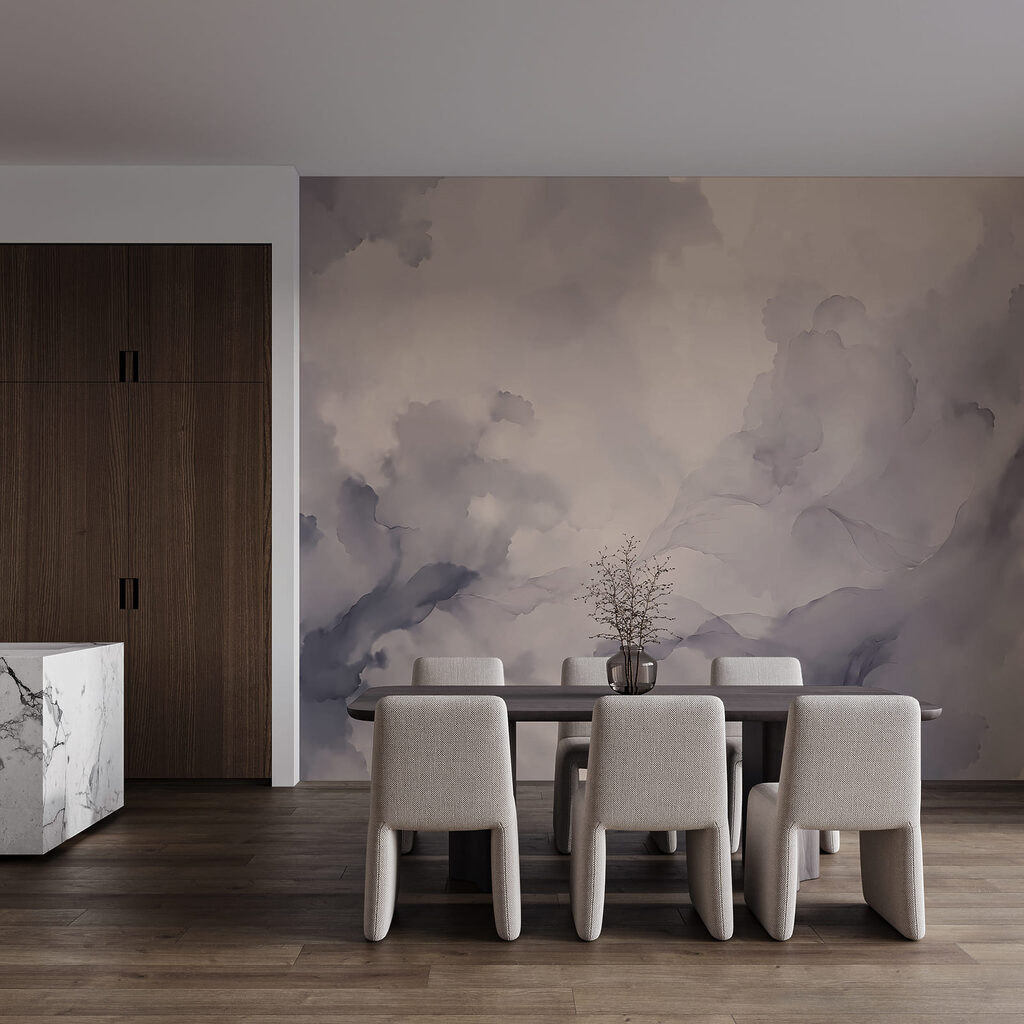 Aquarelwolken met donkere randen — interieur 3