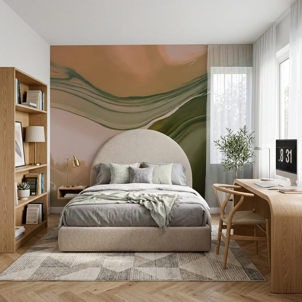 Stromen van gekleurde inkt — interieur 2