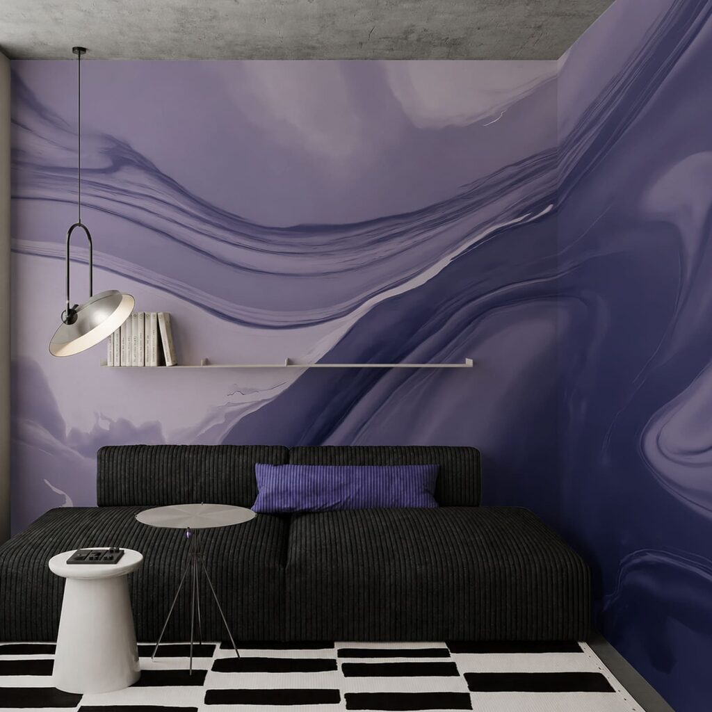 Stromen van gekleurde inkt — interieur 1