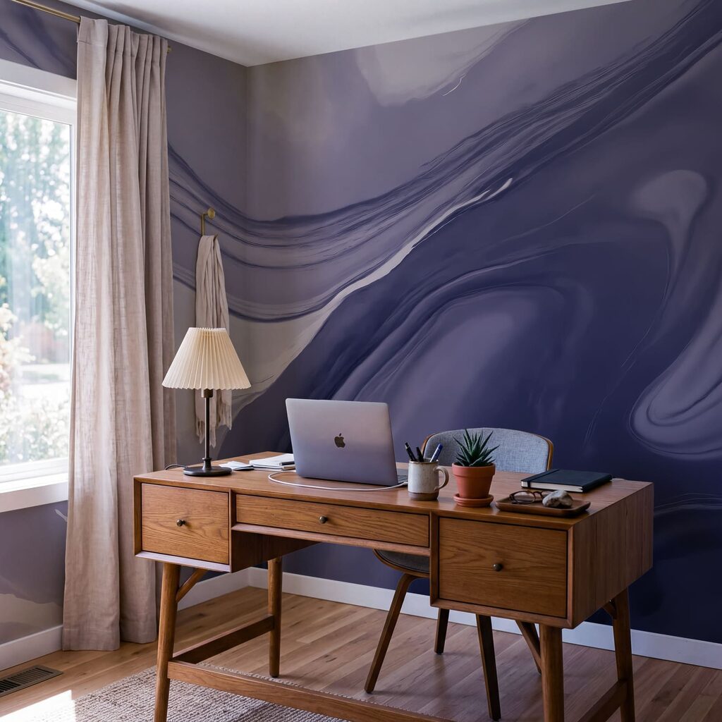 Stromen van gekleurde inkt — interieur 3