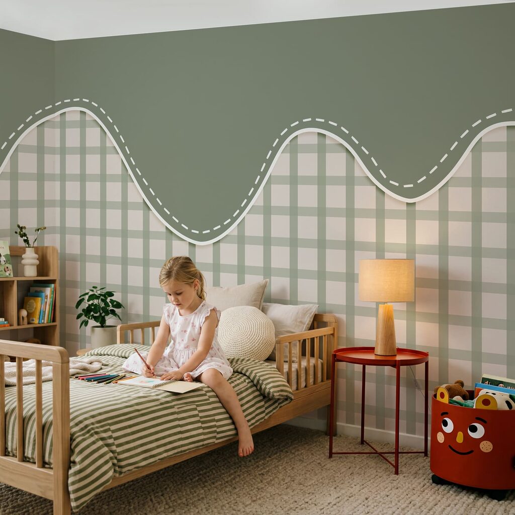 Ruitjes onder golvende rand — interieur 2