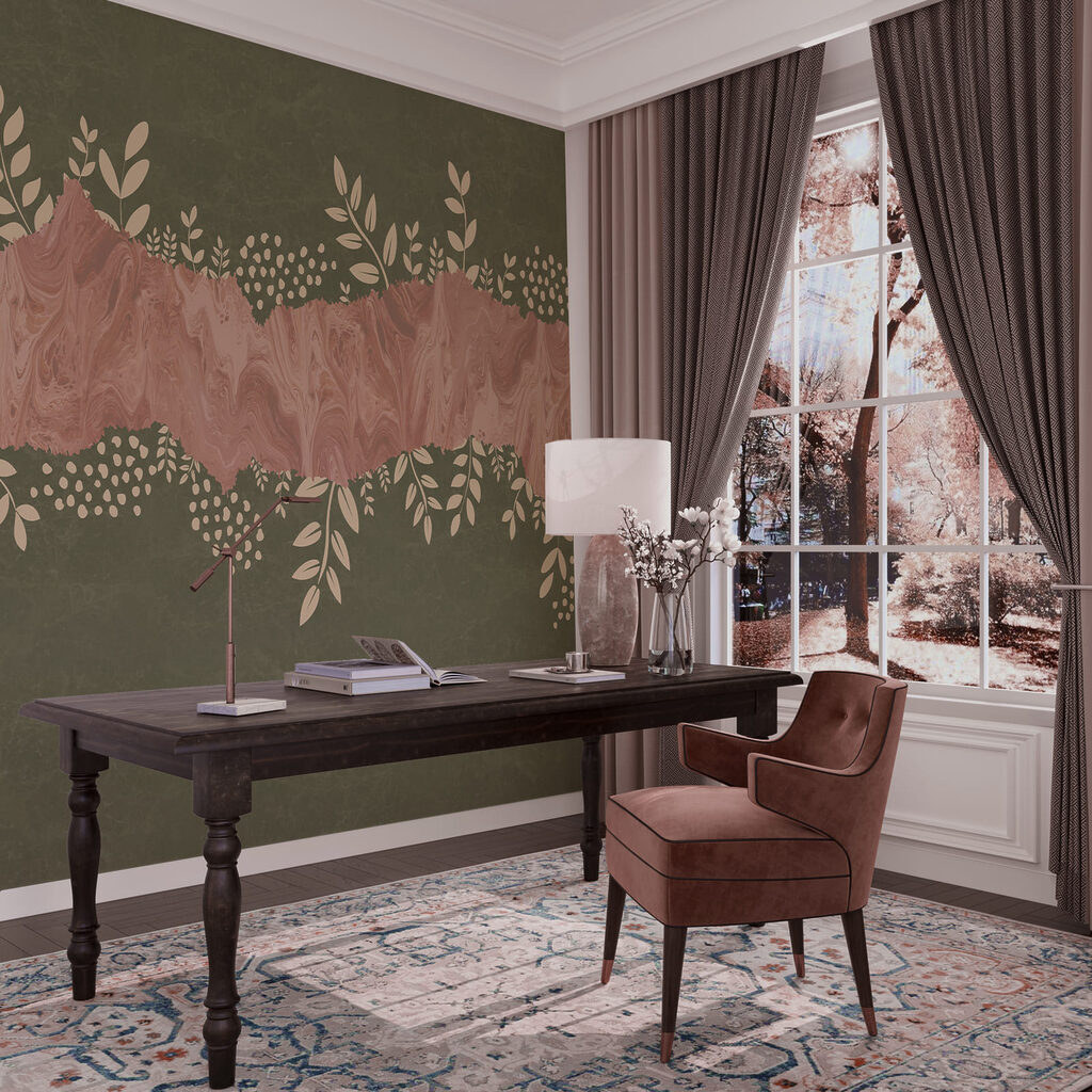 Blaadjes rond een verflint — interieur 3
