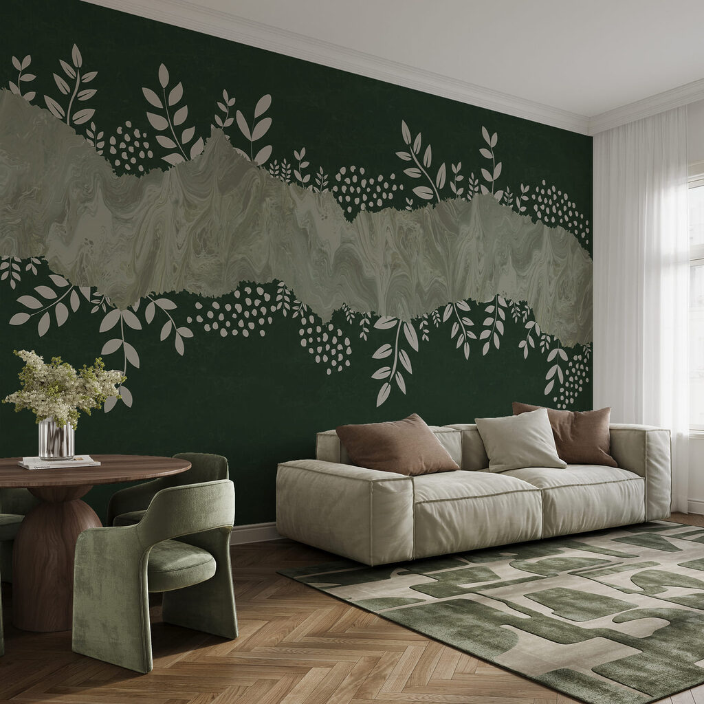 Blaadjes rond een verflint — interieur 1