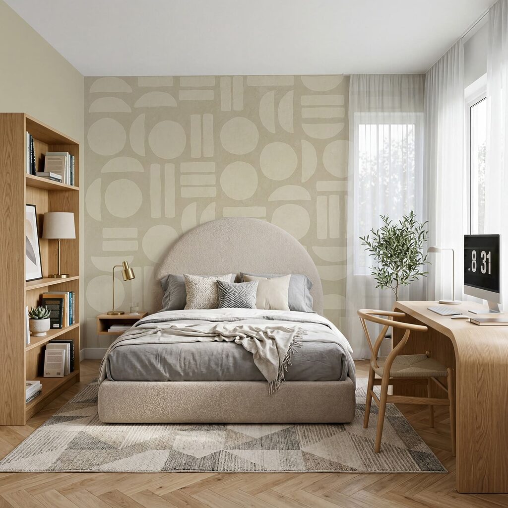 Cirkels en strepen ineengepast — interieur 2