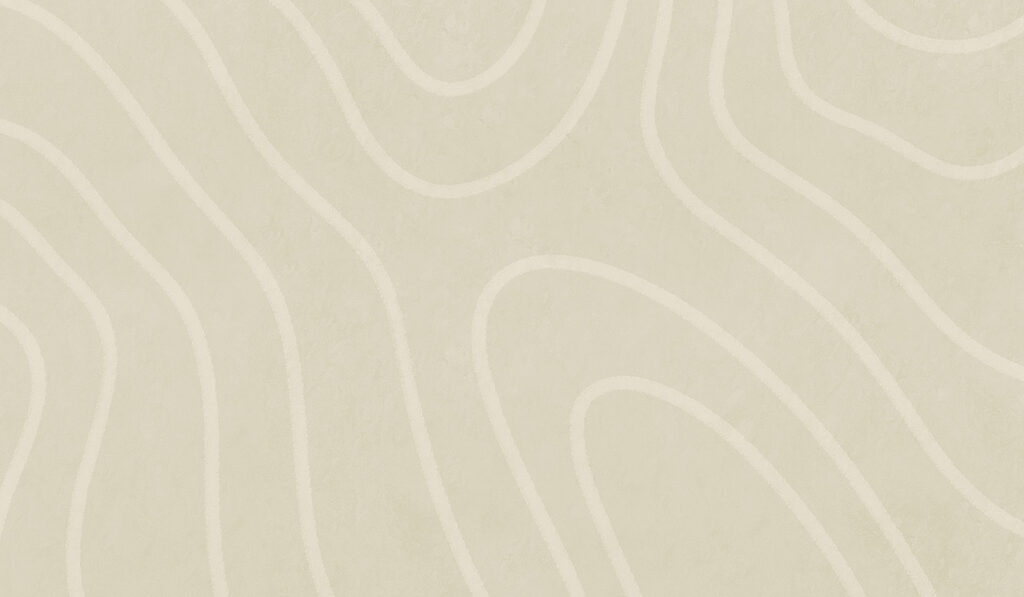 Lichte golflijnen op beige — volledig ontwerp