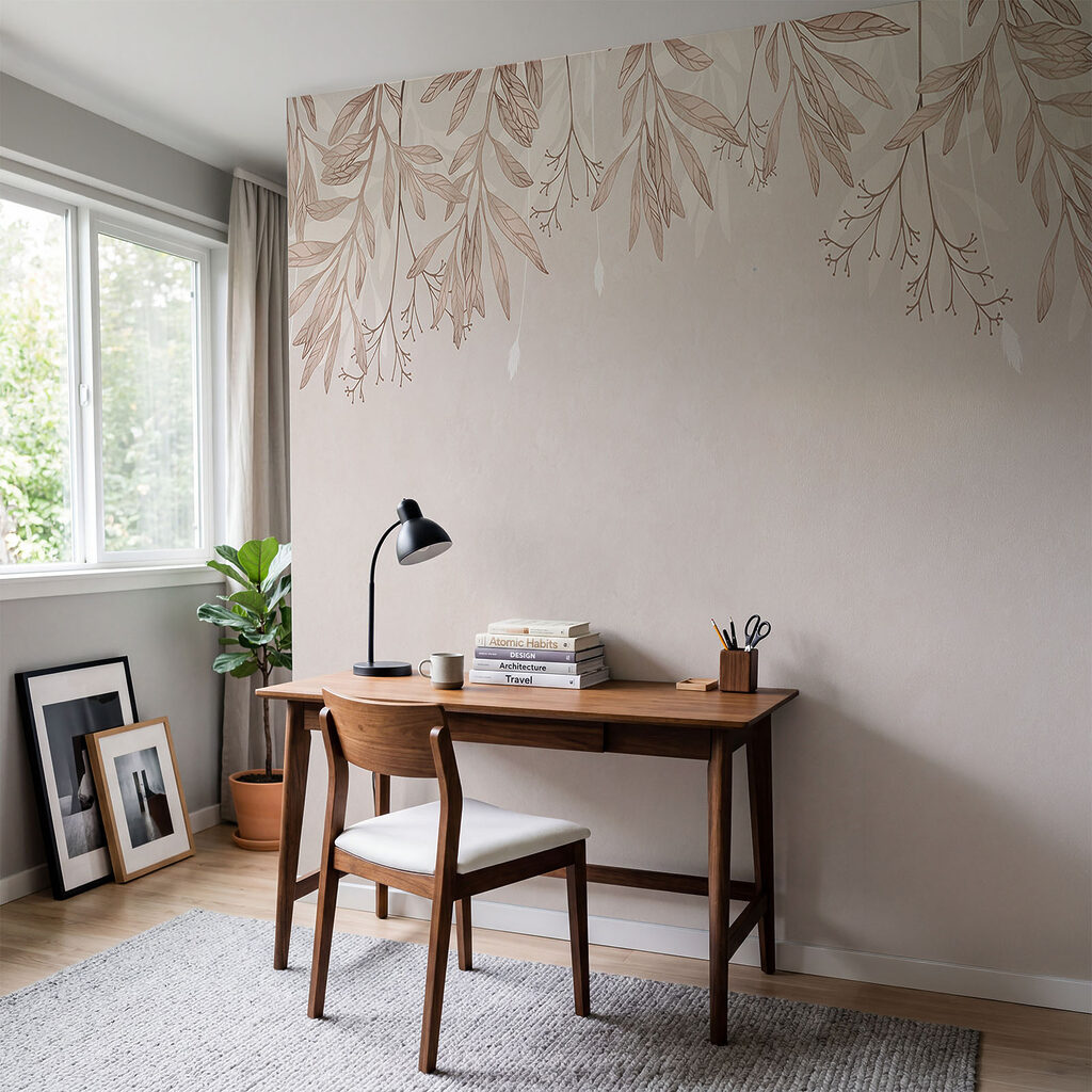 Blaadjes vormen een afdak — interieur 2