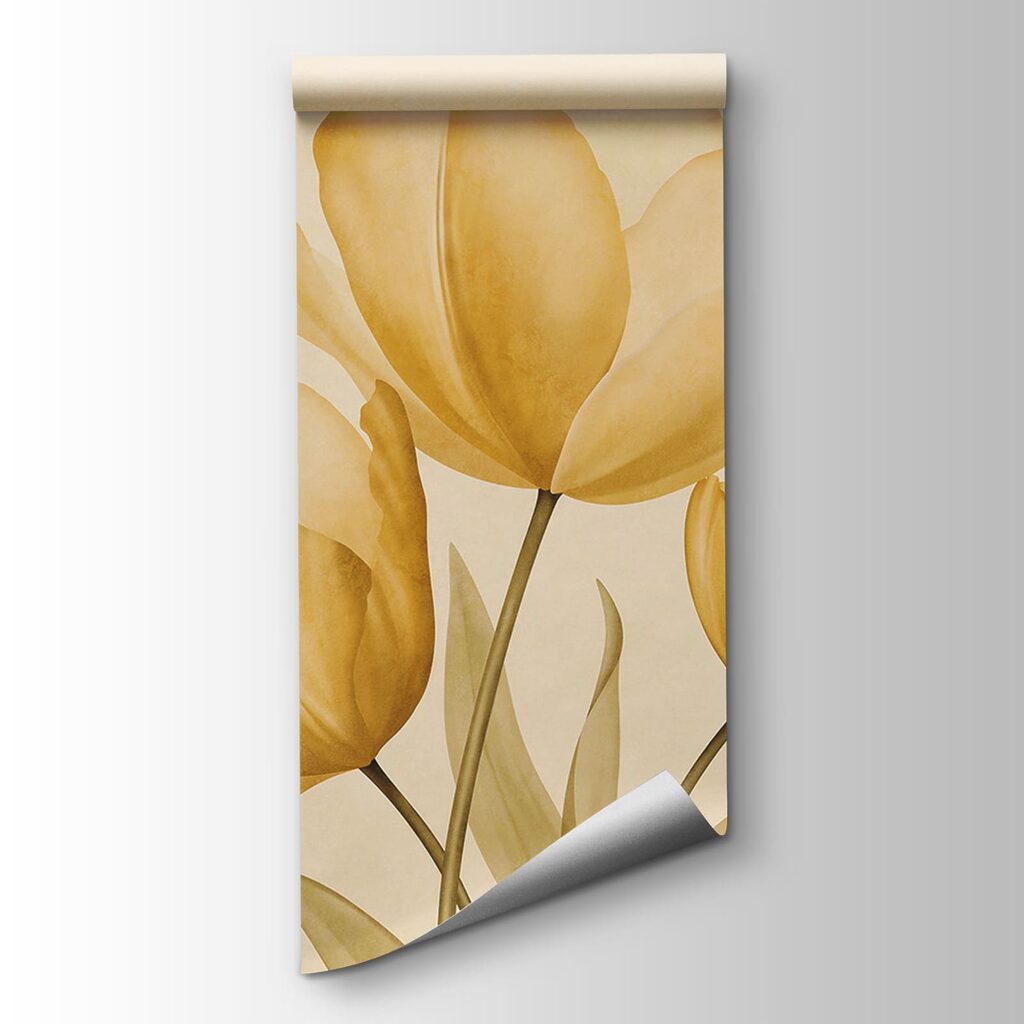 Drie bloemen in waterverf — productweergave