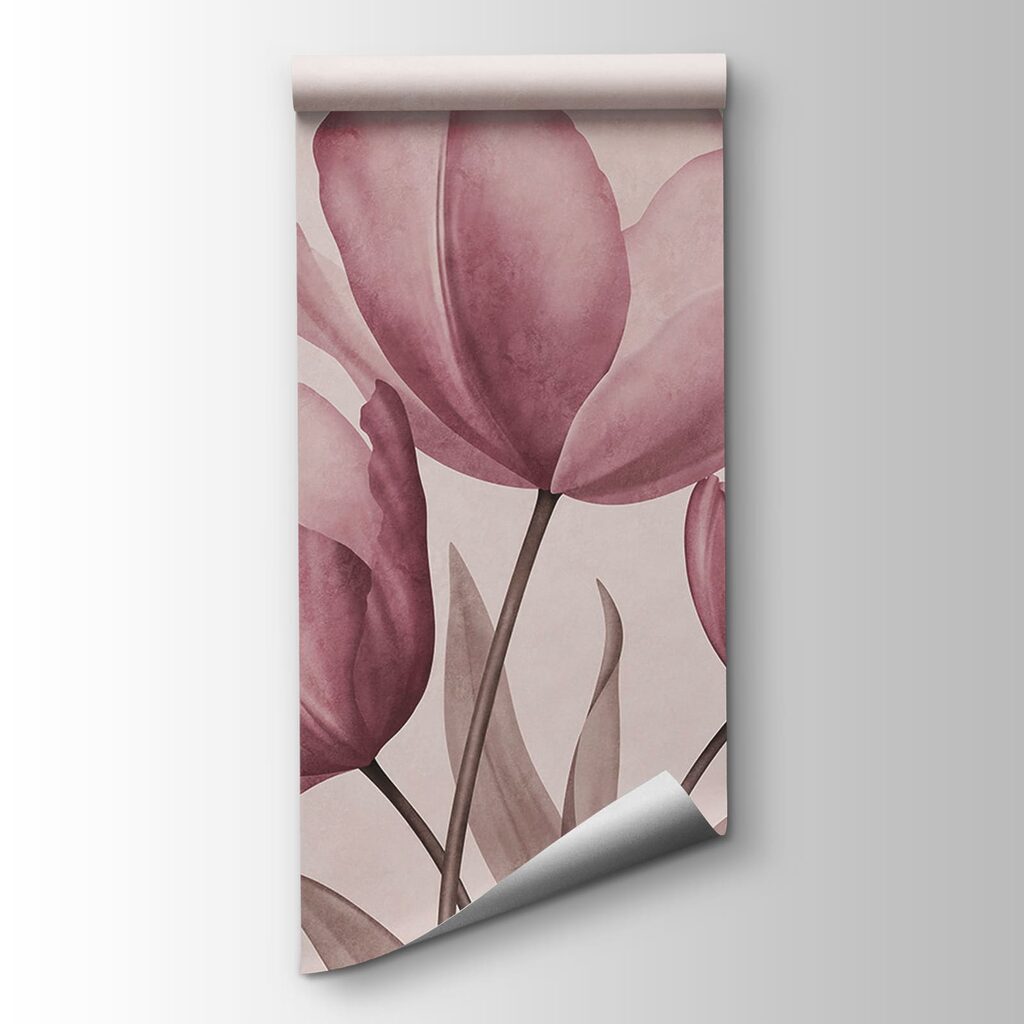 Drie bloemen in waterverf — productweergave