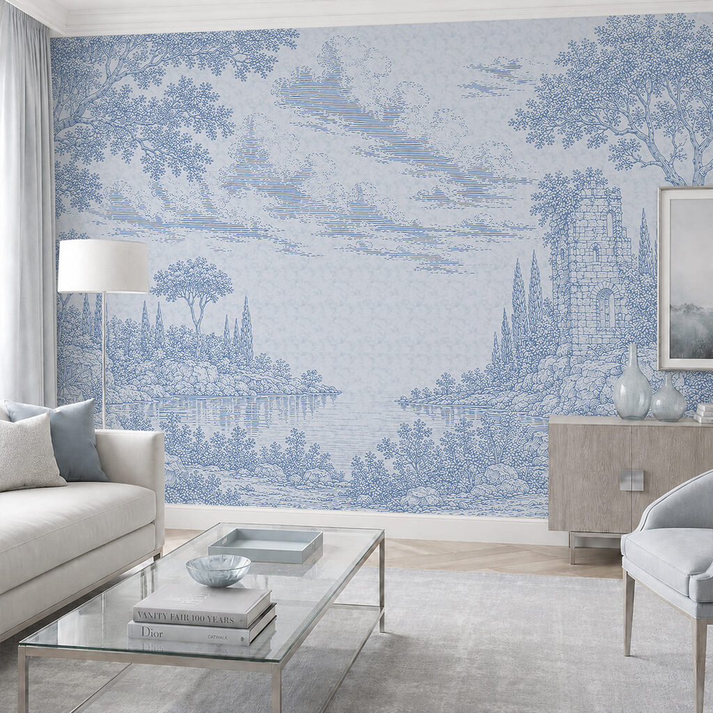Een blauw getekend landschap — interieur 2