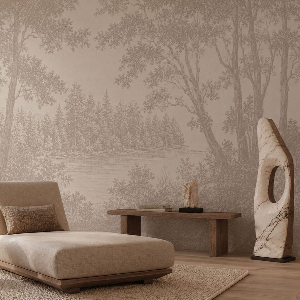 Bosmeer in fijne gravure — interieur 1