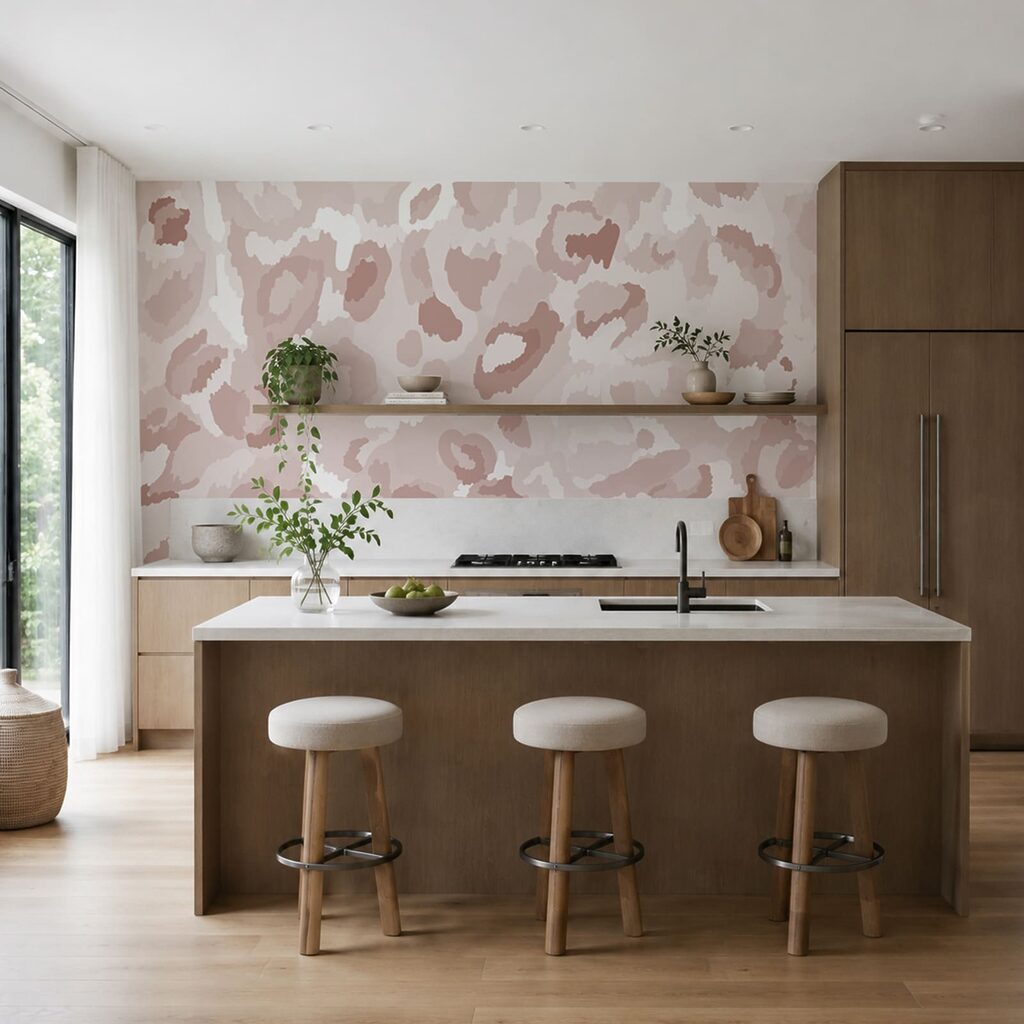 Luipaardvlekken in poederroze — interieur 2