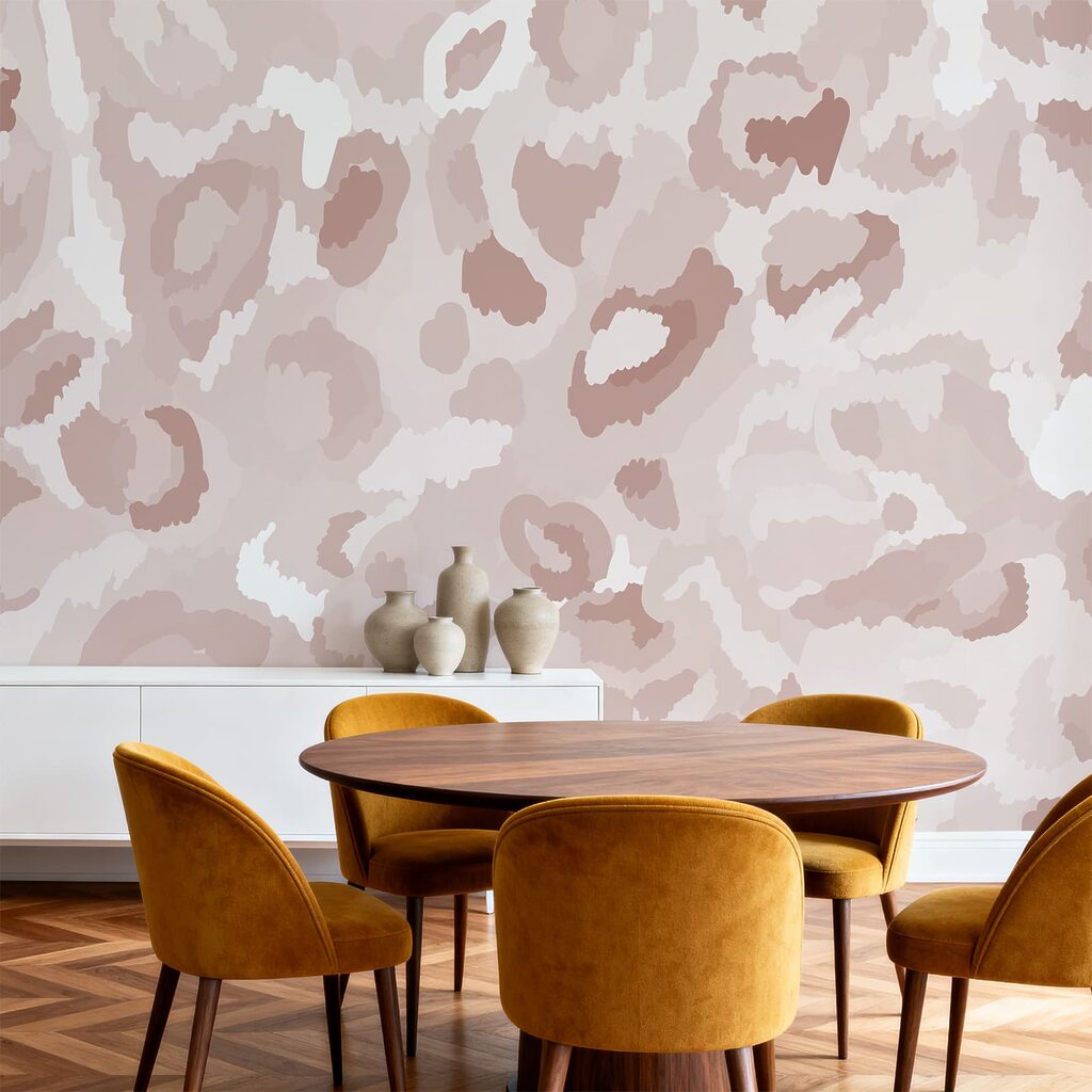 Luipaardvlekken in poederroze — interieur 3