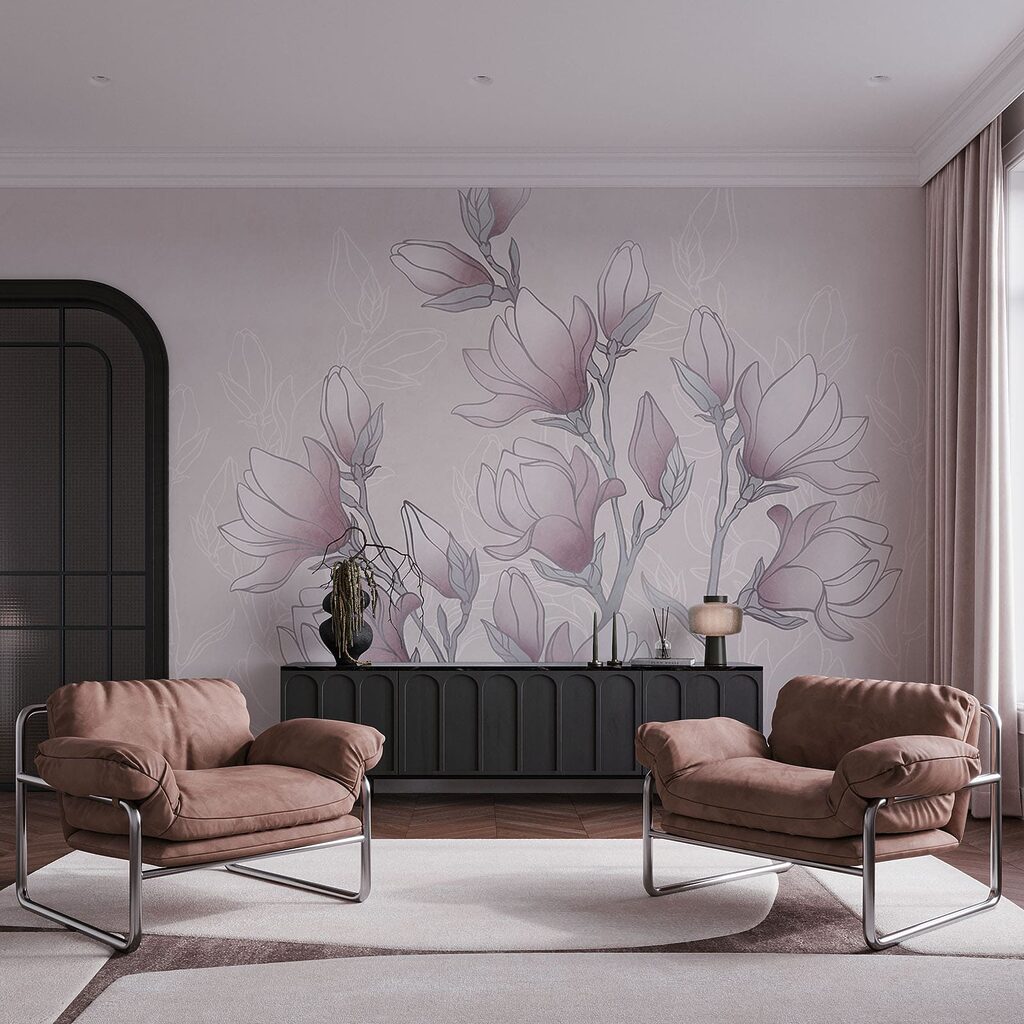 Magnolia in fijne schaduwlijnen — interieur 2