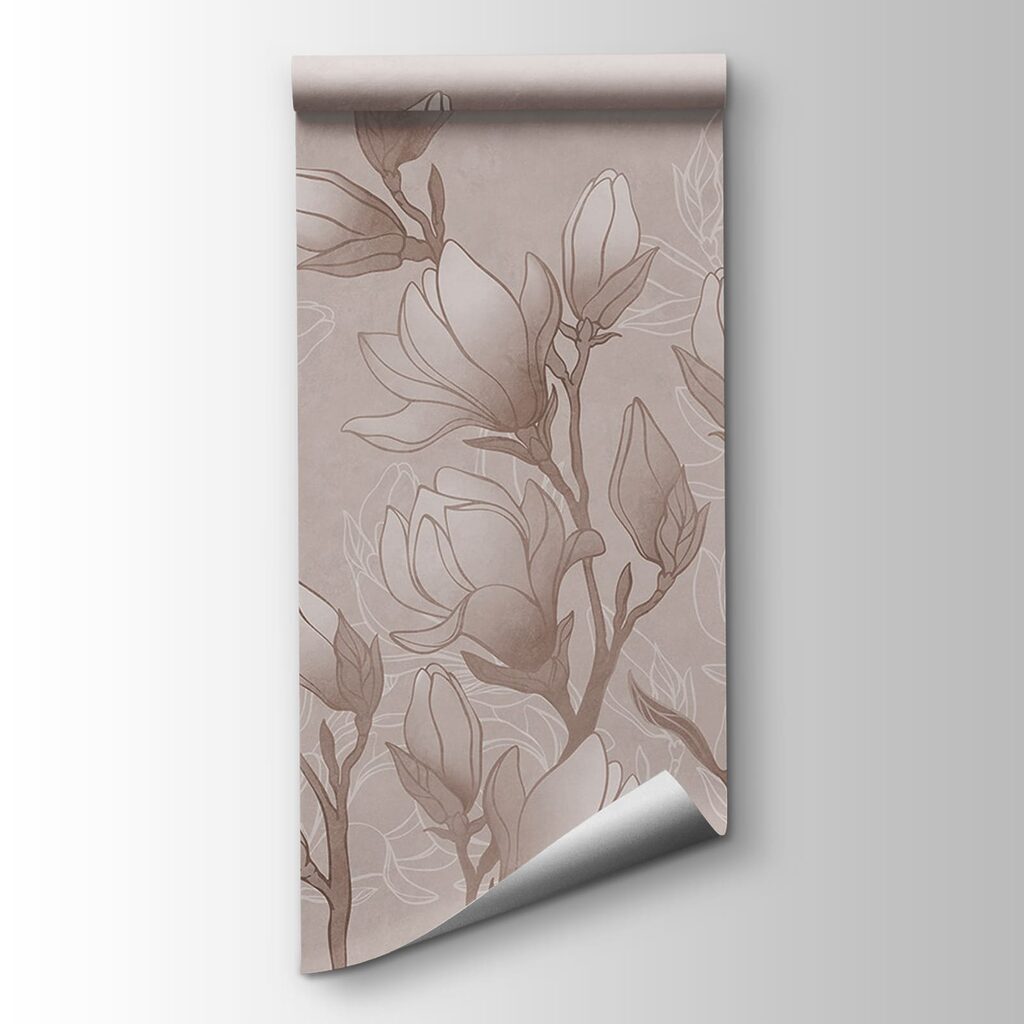 Tekening van bloemen aan een tak — productweergave