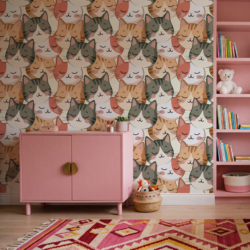 Een heleboel kattenkopjes — interieur 2