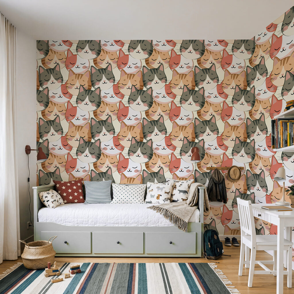 Een heleboel kattenkopjes — interieur 3