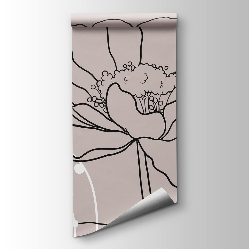 Tekening van bloemen en bladeren — productweergave